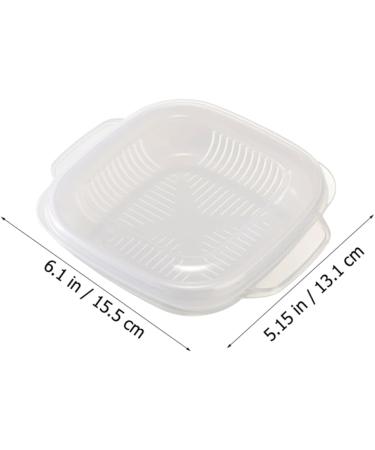HOLIDYOYO Insulated Hot Lunch Box 2pcs Box Kitchen Rice Lunch Box Micro-Wave Oven Steamer Crisper Tray - Buy Online on SooperMarket.com