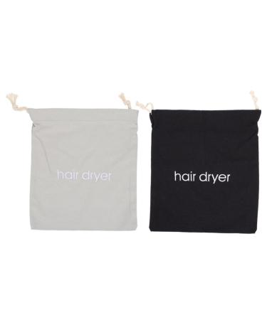 BELLIFFY 2pcs Hair Dryer Storage Bag Blowdryer Drawstring Packing Bag Anti-scratch Bags Storage Bags Fabric