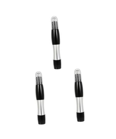 NOLITOY 3 Pcs Nose Hair Trimmer Pen Shape Trimmer Body Hair Remover Face Hair Razor Electric Nose Hair Razor Facial Hair Remover Battery Nose Hair Shaver Face Epilator Nose Hair Epilator