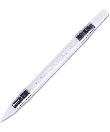 Nail Art Sculpture Pens Silicone Dual Head Manicure Carving Pen Rhinestone Beads Picker Tool DIY Nail Decoration Tool - Buy Online on SooperMarket.com