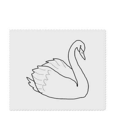 2 x 'Swan' Microfiber Lens/Eyeglass Cleaning Cloths (LC00022341)
