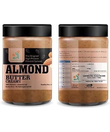 AOZA Leanbeing Almond Butter 100% Natural (500Grams) (California Almonds) (Unsweetened) (No Added Sugar) - Buy Online on SooperMarket.com