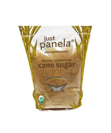 Just Panela Unrefined and Organic Artisanal Cane Sugar - 5 lb bulk bag 5 Pound (Pack of 1)