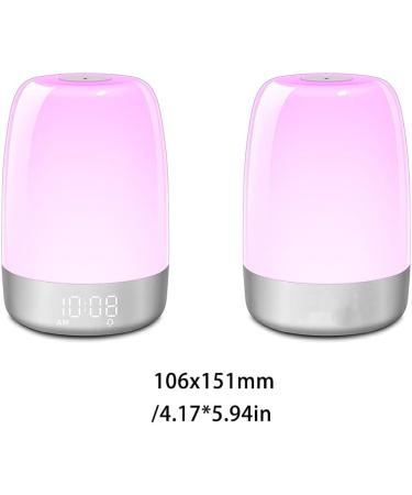 Hi.FANCY Wake-Up Night Light Sunrise Simulation 3-Ways Dimmable Bedside Lamp for Bedrooms Ambient Nightstand Lights Sleep Aid - Buy Online on SooperMarket.com