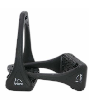 Compositi AMKA Soft Reflex plastic stirrups black wide non-slip with flexible tread
