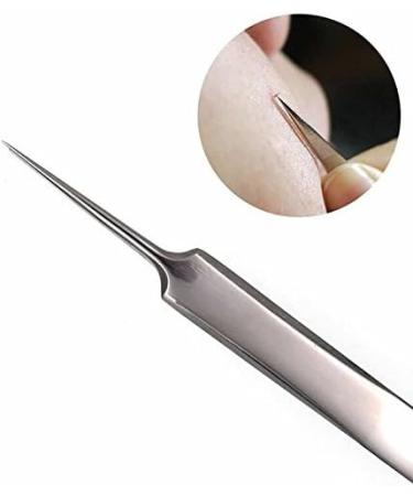 YSJJZRL Superior ZRL Stainless Steel Blackhead & Acne Extractor Tool - Curved Tweezers for Blemish & Pimple Removal - Premium Facial Care - Buy Online on SooperMarket.com