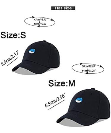 LANGZHEN Kids Cotton Baseball Cap Hat | Adjustable Sun Hat for Boys & Girls 2-4 Years | Embroidered Black - Buy Online on SooperMarket.com