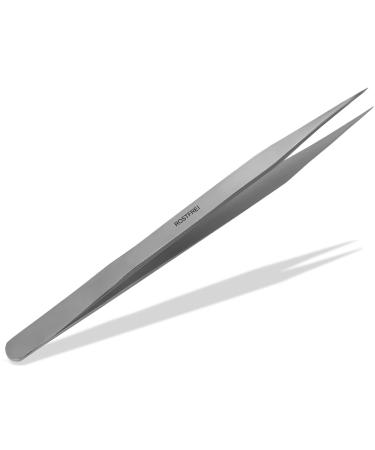 Precision pointed tweezers pointed universal tweezers stainless steel 15 cm hair eyebrow plucking flat watchmaker tweezers precision mechanics