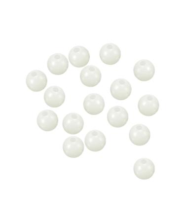 PATIKIL Luminous Fishing Beads, Soft Plastic Glow Fishing Bait Eggs Rig Bead Tackle Tools 8mm