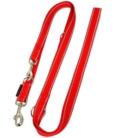 Adjustable Dog Leash for Large Dogs - 2.40m Double Linen Reflective - Made in Germany - Durable Red 20mm - Buy Online on SooperMarket.com