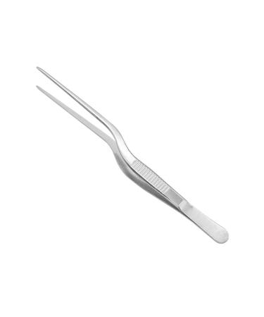 Asukohu Professional Stainless Steel Medical Tweezers Ear-Pick Tool Bending Tweezers for Ear Cleaning and Care Bend Tweezers