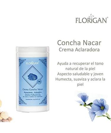 Buy Clarifying Solid Cream Body & Face Concha Nacar Florigan 1kg Hydrating & Nourishing Formula for All Skin Types | International Shipping Available - Buy Online on SooperMarket.com