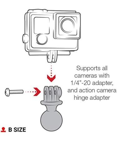 RAM Mounts RAP-B-202U-GOP1 Action Camera Universal Ball Adapter - B Size 1 Ball - Buy Online on SooperMarket.com