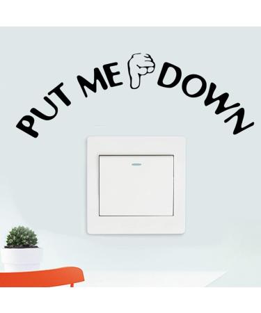 Jiuhong 4 Pack Funny Reminder Toilet Seat Decal Sticker Set for Home Bathrooms Decor - Black - Buy Online on SooperMarket.com