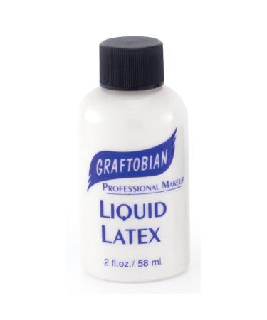 Graftobian Liquid Latex SFX Makeup - Professional Skin Safe Adhesive for Special Effects and Body FX  For Theatrical Stage  Cosplay  and Halloween Makeup  2 ounces