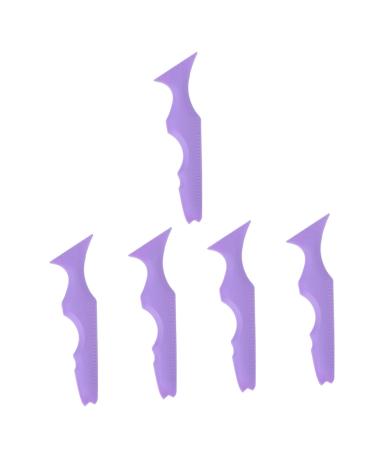 5pcs Silicone Beauty Ruler Lipstick Makeup Tool Silicone Eyeliner Aid Eyeliner Stencils Silicone Mascara Applicator Mascara Drawing Aid Girl Makeup Tools Eyeliner Wearing Aid 15X4.15CMx5pcs Violetx5pcs