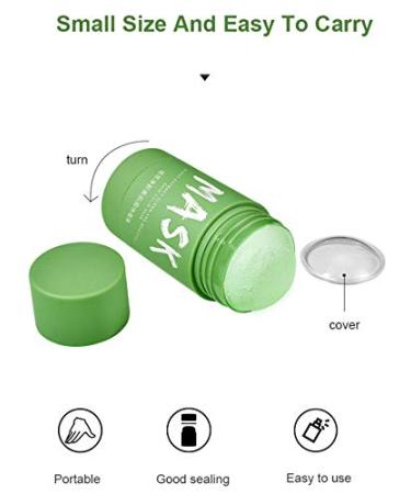 Green Tea Mask Stick - Blackhead Remover & Deep Pore Cleansing Clay | Moisturizing Oil Control & Anti-Acne Facial Care - Buy Online on SooperMarket.com