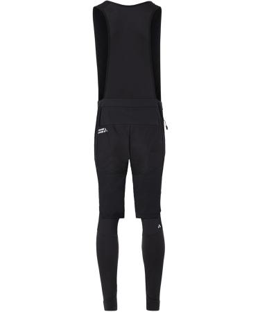 VAUDE Men's Kuro Warm Hybrid Bib Tights - M Black | Premium Comfort & Performance for All Seasons - International Shipping Available - Buy Online on SooperMarket.com