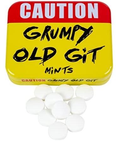 CAUTION 'Grumpy Old Git' Sugar Free Mints in Colourful Embossed Carry Tin - 30g (1) - Buy Online on SooperMarket.com