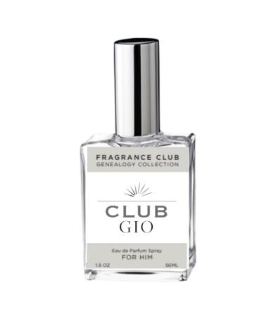 Club Gio 1.9 oz. EDP Mens Fragrance with Lemon-Oil Bergamot Neroli Jasmine Marine Notes and Musk is a fresh and warm fragrance.