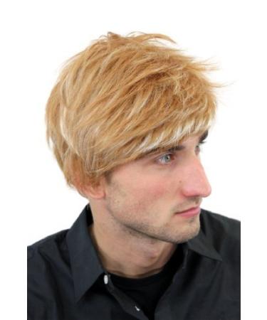 WIG ME UP - GFW1176-27H613 Men's Wig Men Short Youthful Casual Fashionable Dark Blonde/Light Blonde Highlights Toupee New