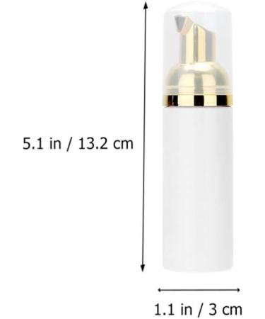 Plastic Airless Pump Bottles Refillable Lottion Bottle Soap Dispenser for Travel 6PCS(Gold) - Buy Online on SooperMarket.com