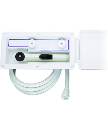 Attwood 4131-4 Aft-Deck Hot and Cold Freshwater Exterior Boat Shower Box Kit