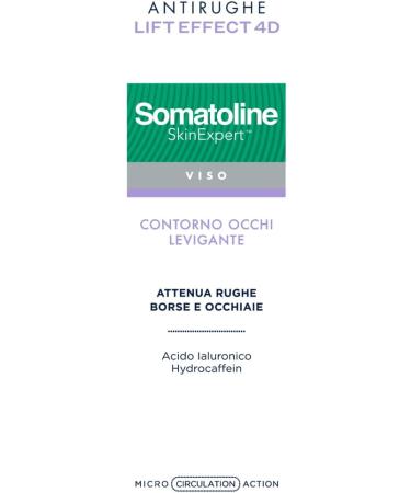 Somatoline Lift Effect 4D - Contorno Occhi Filler Antirughe 15ml - Buy Online on SooperMarket.com