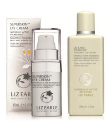 Liz Earle Superskin Eye Cream 15ml and Eye Bright 150ml Duo