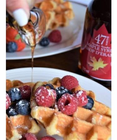 47 North Canadian Organic Maple Syrup Grade A Golden 250g - Single Source, 100% Pure (1 Bottle) - Buy Online on SooperMarket.com