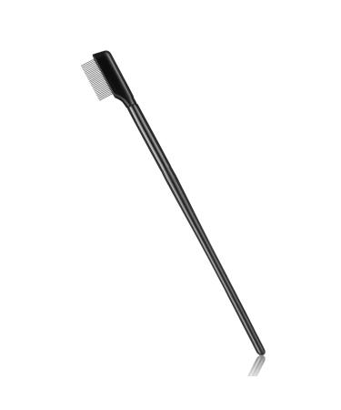 WLLHYF Eyelash Comb Lash Brush Separator Curler Eyelashes Makeup Mascara Applicator Brush Tools Light and Portable Brushes Metal Teeth with Comb Cover for Women Girls Pointed Eyebrow Comb