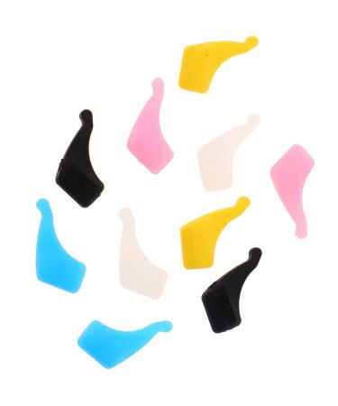 Harilla 5 Pairs Eyeglass Hooks Silica Gel Ear Grip Holder Glass Temple Tip