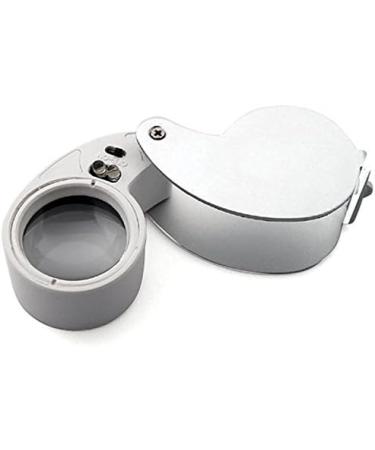 zutaa Jewellers Lens Glass Loupe 40X 25mm Eye Magnifier 2 LEDs Lights - Buy Online on SooperMarket.com