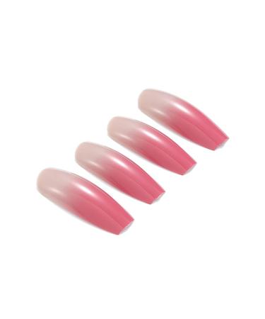 Brishow Coffin Artificial Nails - Long Gradient Ballerina Acrylic Press-On Nails (24pcs) for Women & Girls - International Shipping Available - Buy Online on SooperMarket.com