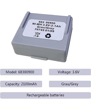 3 Pack 3.6V 68300900 Rechargeable Battery | 2100mAh NI-MH for HETRONIC Remote Control - International Shipping Available - Buy Online on SooperMarket.com