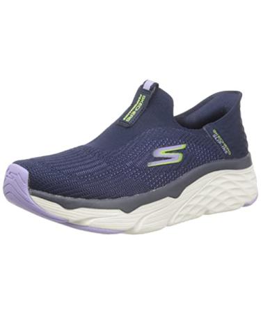 Skechers Women's Max Cushioning Elite Slip-ins-Smooth Transition Sneaker 8 Navy/Lavender