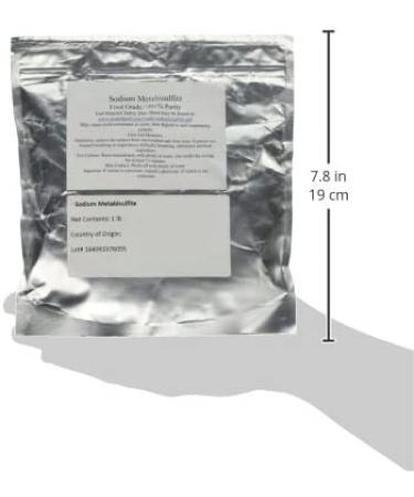 Sodium Metabisulfite Food/Photo Grade 98.6% Purity - 1 lb Bag - Buy Online on SooperMarket.com
