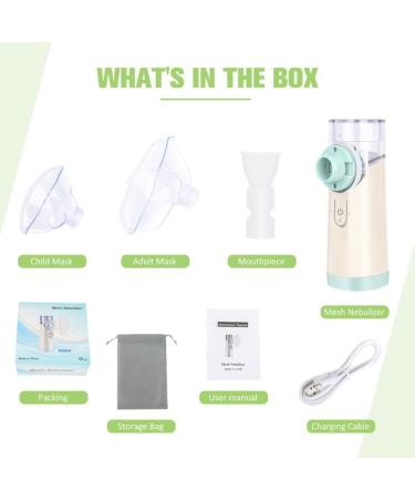 Portable Handheld Mesh Nebulizer for Kids and Adults - Travel and Home Use | Includes Mouthpiece and Replacement Accessories - Buy Online on SooperMarket.com
