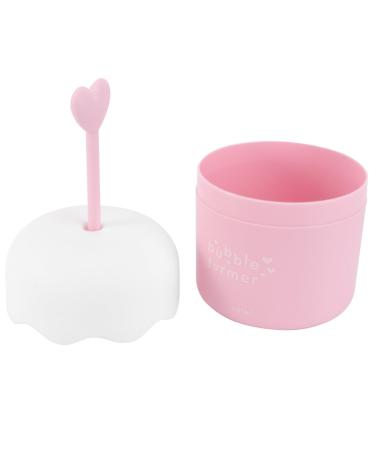 MAGICLULU Facial Foam Cup Cute Face Wash Foam Maker Portable Whip Bubble Maker for Travel Facial Tool Pink