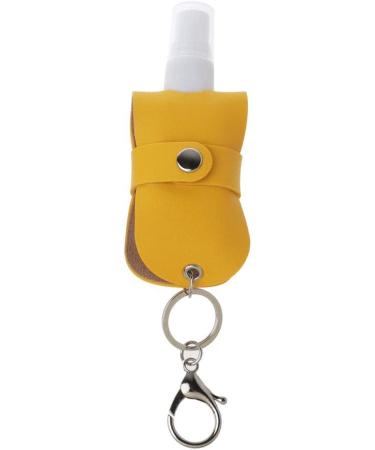TEBI Portable 50ml Spray Bottle - Leak Proof & Refillable with Leather Keychain Holder - Black | Ideal for Travel & Daily Use - Buy Online on SooperMarket.com