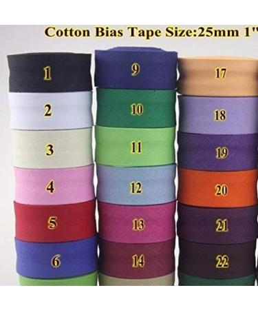 Mangocore Cotton Bias Binding Tape 25mm 30yds - DIY Garment Accessories Wholesale (White) - Buy Online on SooperMarket.com