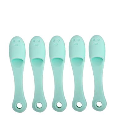 Silicone Nose Brush Face Scrubber Manual Blackhead Remover Exfoliator Finger Pad Nose Pore Wash Skin Care Beauty Tool 5PCS Manual Face Scrubber