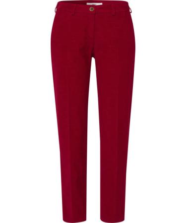 BRAX Women's Style Maron S Structure Velvet Pants 31W / 32L Salsa