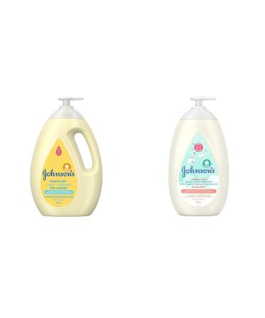 Johnson's Baby Wash and Shampoo (1000 ml) + Johnson's Baby Newborn Face and Body Lotion (800 ml) 1 l (Pack of 1) Wash+Baby newborn lotion