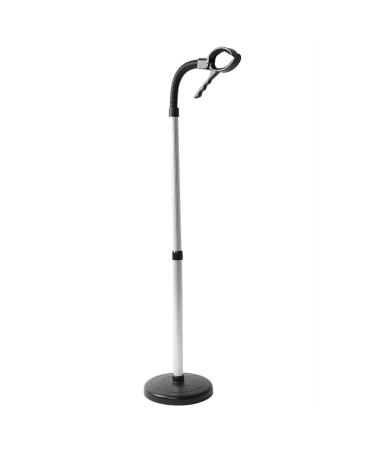 Hair Dryer Holder Stand Hands Free Blow Dryer Holder Adjustable 360 Degree Rotation Stand Up Hair Dryer Stand Stainless Steel Hairdryer Holder for Bathroom