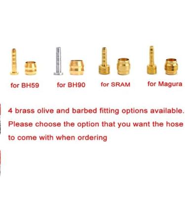 Hydraulic Disc Brake Hose Replacement Kit for Shimano, AVID, SRAM, Magura - 2.5m Length - Multiple Fitting Options - Buy Online on SooperMarket.com