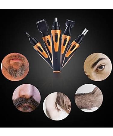 4-in-1 USB Rechargeable Nose Hair Trimmer | Waterproof Cordless Ear & Nose Trimmer for Men & Women - Easy Cleansing Tool - Buy Online on SooperMarket.com