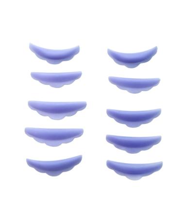 kawehiop 5 Pairs Lash Curler Lashes Lift Domestic Household Eyes Hair Brush Fashionable Beauty Tools for Adults Beautifying Purple