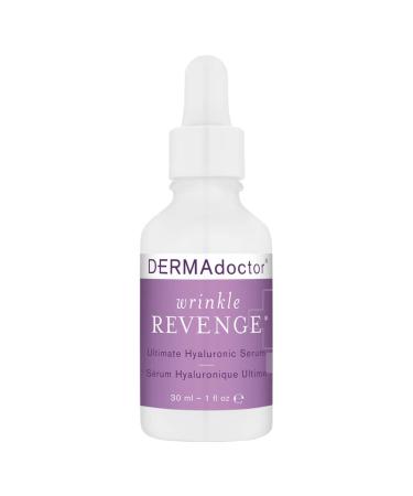 DERMAdoctor Wrinkle Revenge Dermatologist Formulated Anti Aging Hyaluronic Acid Serum for Face Hydrating Serum Wrinkle Filler & Hydrating Primer - 1 fl oz