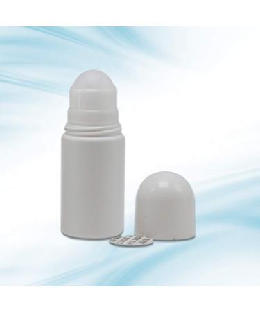 4Pcs 50mL White Plastic Roll-on Bottles - Refillable Anti-perspirant Deodorant Containers - Buy Online on SooperMarket.com
